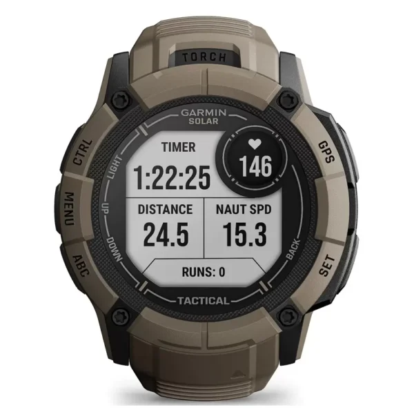 GARMIN Smart watch Instinct 2X SOLAR Tactical Edition Coyote Tan